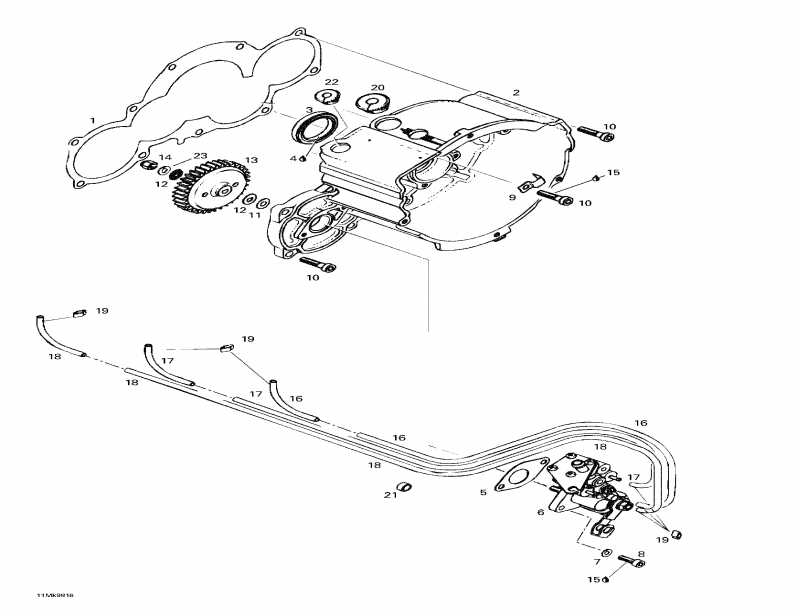�������� BRP SkiDoo Mach Z LT, 1998 ������ - Ignition Housing Oil Pump