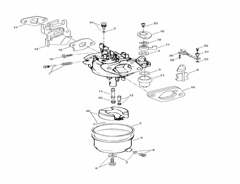  Ski-doo  Mini Z, 1998 - Carburetor