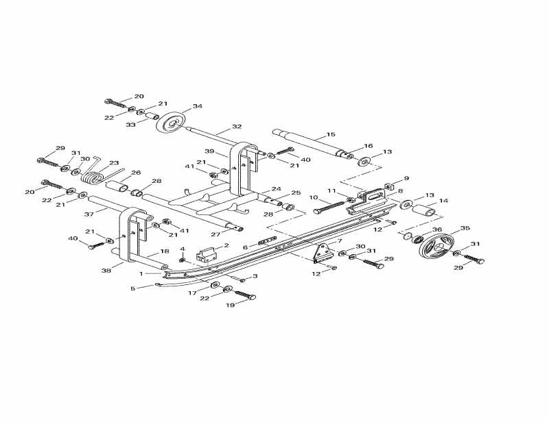 �������� Skidoo ����������� Mini Z, 1998 - Rear Suspension
