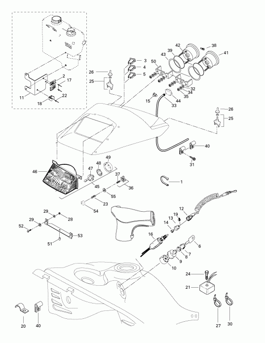 snowmobile  MX Z 500/583/670, 1998 ������ - Electrical System