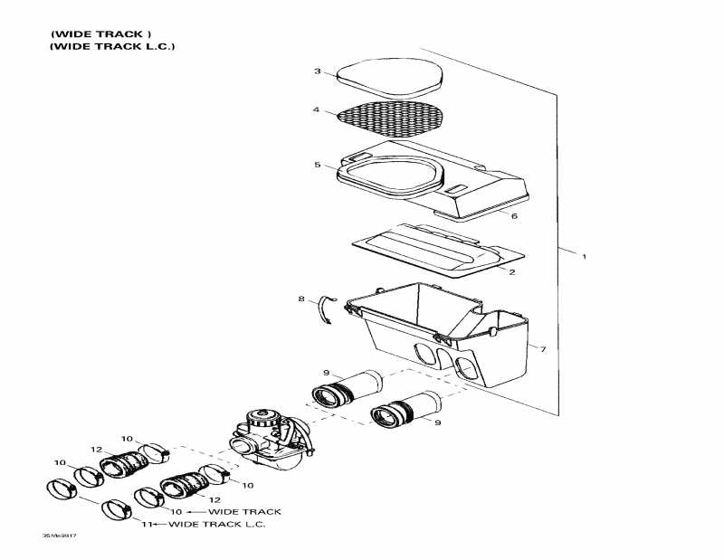 SkiDoo  Skandic Super Wide Track, 1998 - Air Silencer