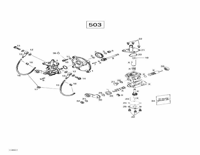  Skidoo  Skandic Super Wide Track, 1998 - Oil Injection System (503)