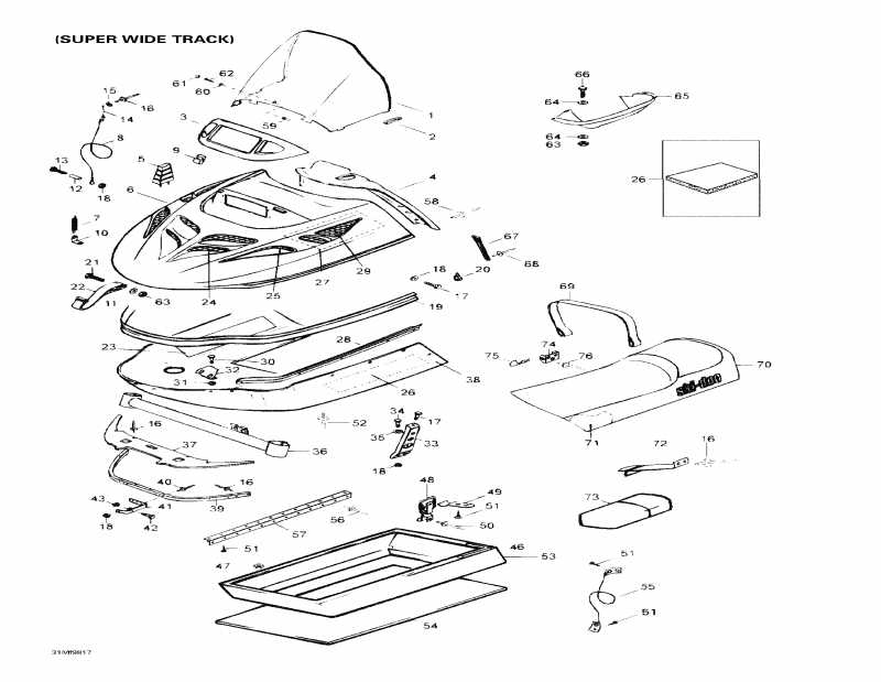 �������� SkiDoo Skandic Wide Track, 1998 ������ - Cab, Console, ����� 2