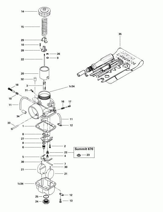 �������� Skidoo ������ Summit 500/583/670, 1998 - ����������s