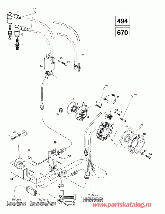 snowmobile  ����������� Summit 500/583/670, 1998 - ������� 12v 220w (494, 670)