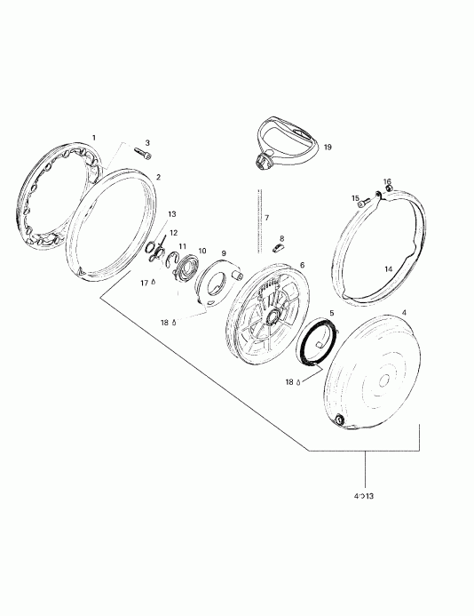   Summit 500/583/670, 1998 - Rewind Starter