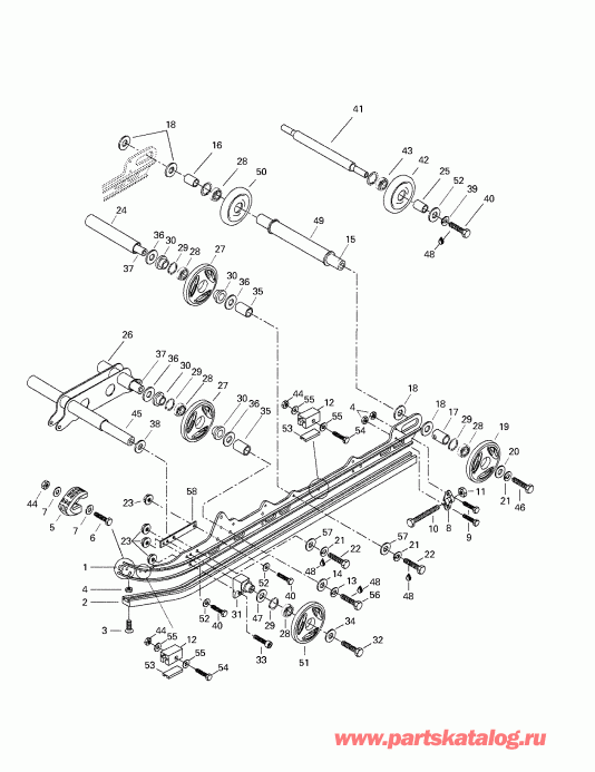 SKIDOO Summit 500/583/670, 1998 - Rear Suspension