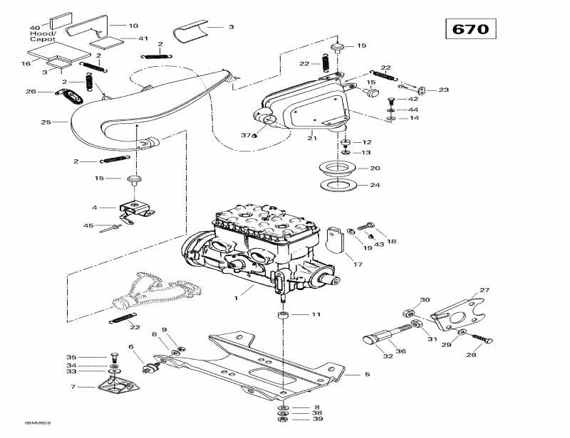 snowmobile   Summit 670X, 1998 -  Sport  Muffler (670)