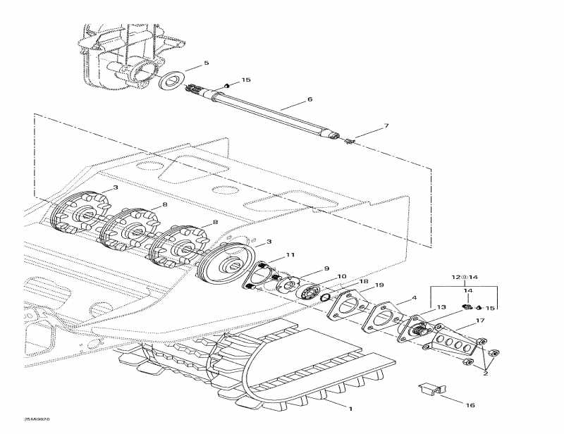   Summit 670X, 1998 - Drive Axle And Track