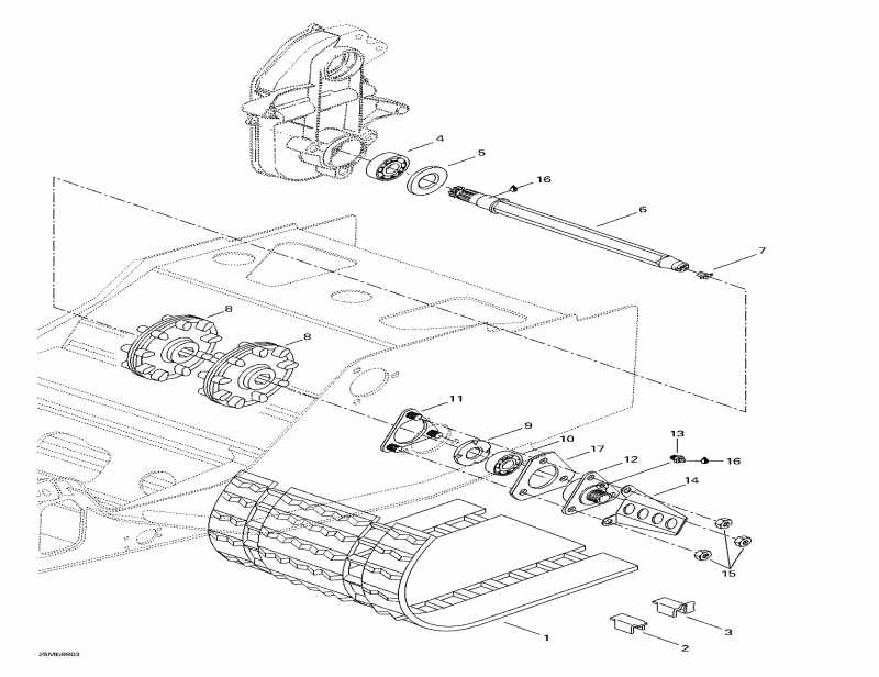  SKIDOO - Drive Axle  Track