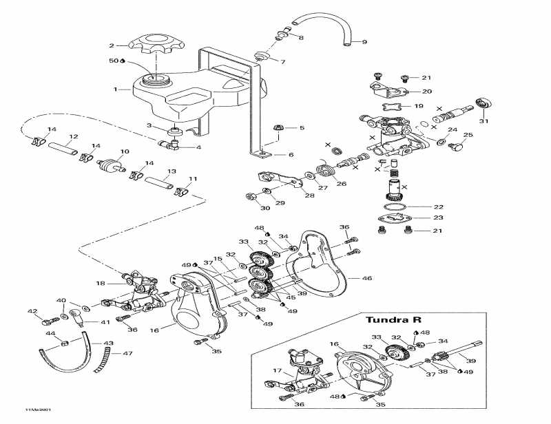  BRP  Tundra II LT, 3270, 1998 - Oil Injection System