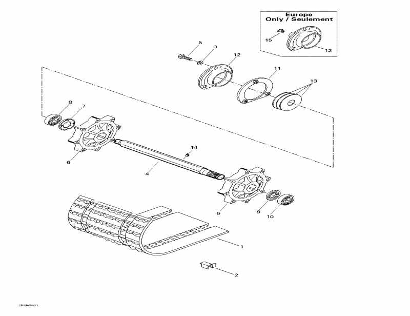 �������� Ski Doo - Drive Axle And Track