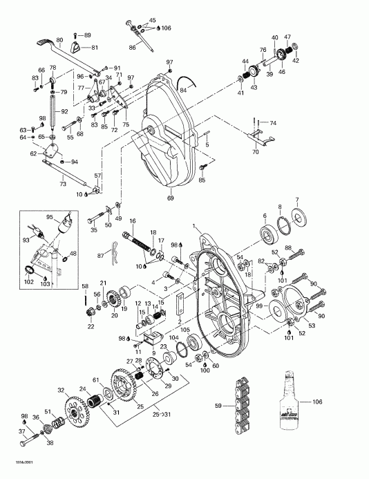 snowmobile Skidoo Formula Deluxe 500 LC/583/670, 1999 - 
