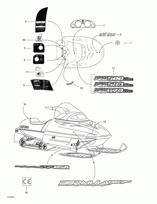 Skidoo Formula Deluxe 500 LC/583/670, 1999 - 