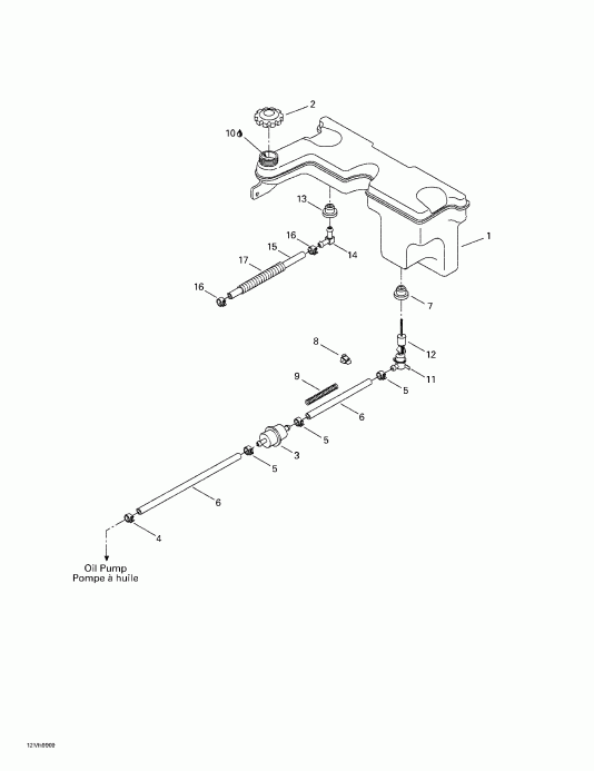 BRP  Formula III 600/700/800, 1999 - Oil Tank