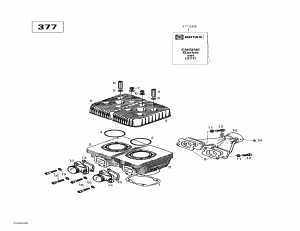 01- ,   (377) (01- Cylinder, Exhaust Manifold (377))