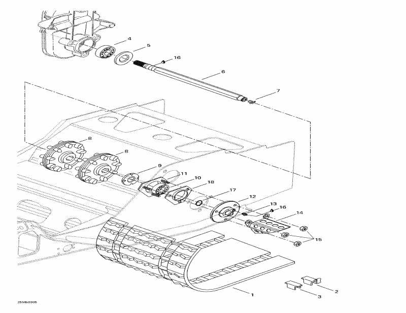 BRP SkiDoo ������ Formula S, 1999 - Drive Axle � Track