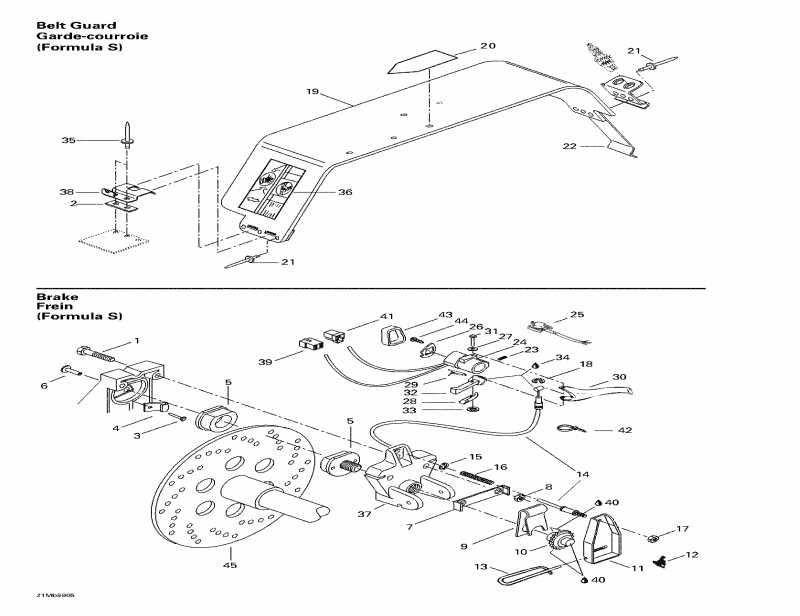 snowmobile  Formula S, 1999  - Mechanic   Belt Guard