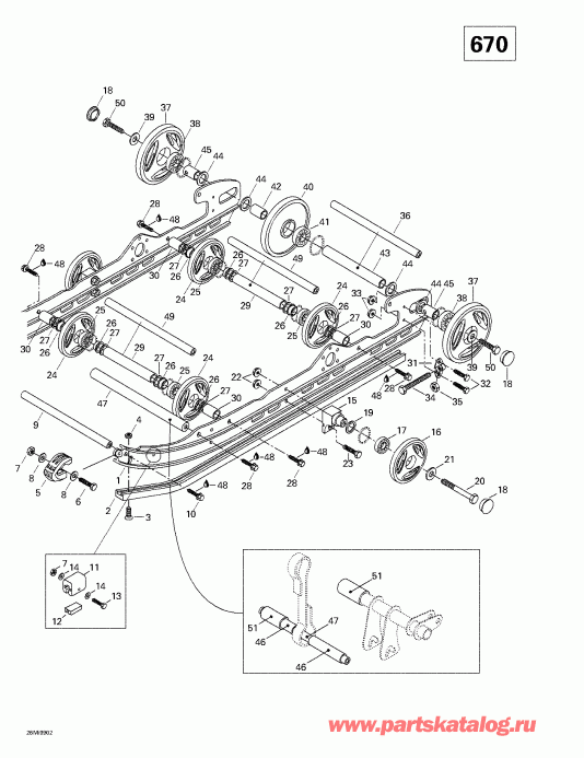 SkiDoo Formula Z 500/583/670, 1999 ������ - ������ �������� (670)