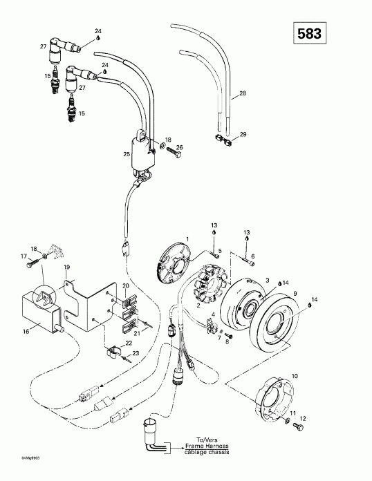 snowmobile Ski Doo Grand Touring 500/583, 1999 ������ - ������� 12v 220w (583)