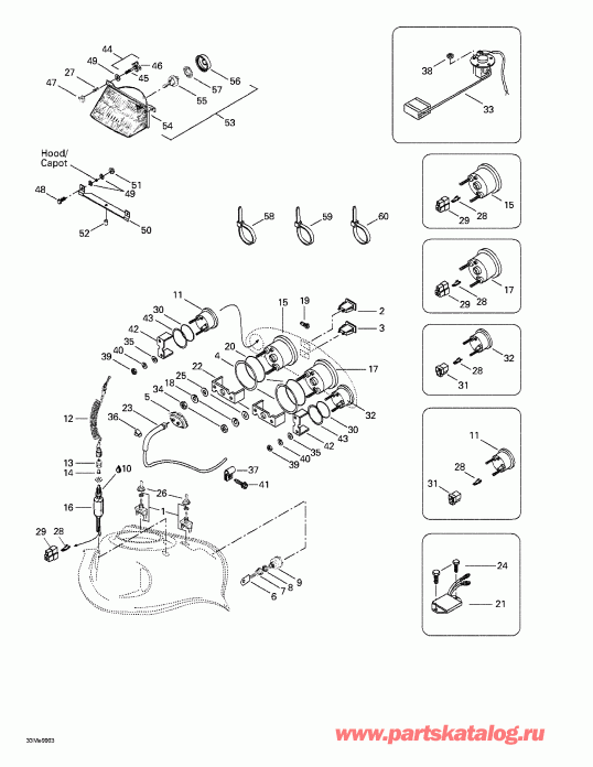 �������� Skidoo ����������� Grand Touring 500/583, 1999 - ��������� System