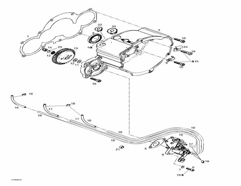 �������� Ski Doo Grand Touring SE, 1999 ������ - Ignition Housing Oil Pump