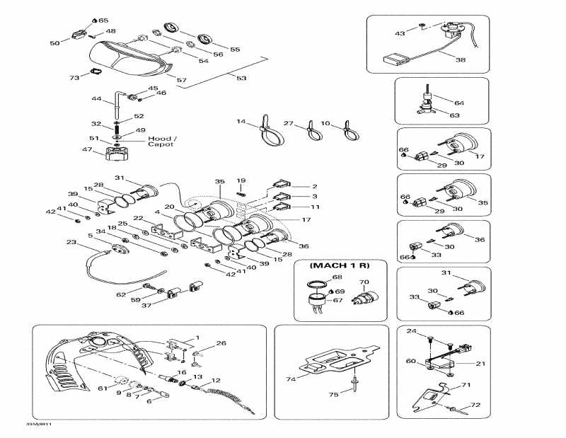 snowmobile SkiDoo  Mach 1 R, 1999 - Electrical System