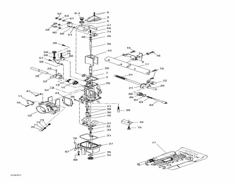 ski-doo Mach Z LT R, 1999 - Carburetors