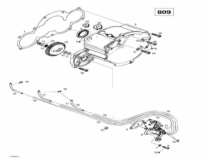  SKIDOO Mach Z R, 1999 - Ignition Housing Oil Pump (809)