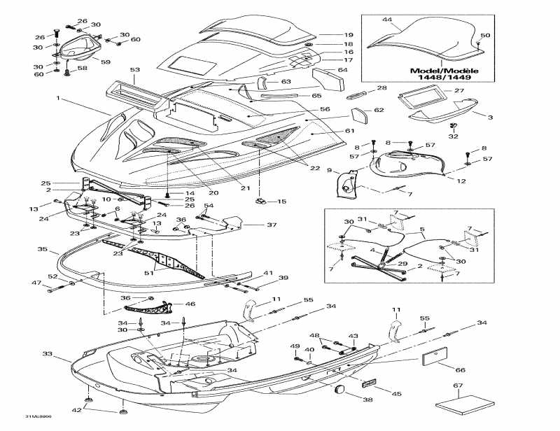  SKIDOO  MX Z 440, 1999 - Cab, Console