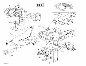 01-  Sport  Muffler (593) (01- Engine Support And Muffler (593))
