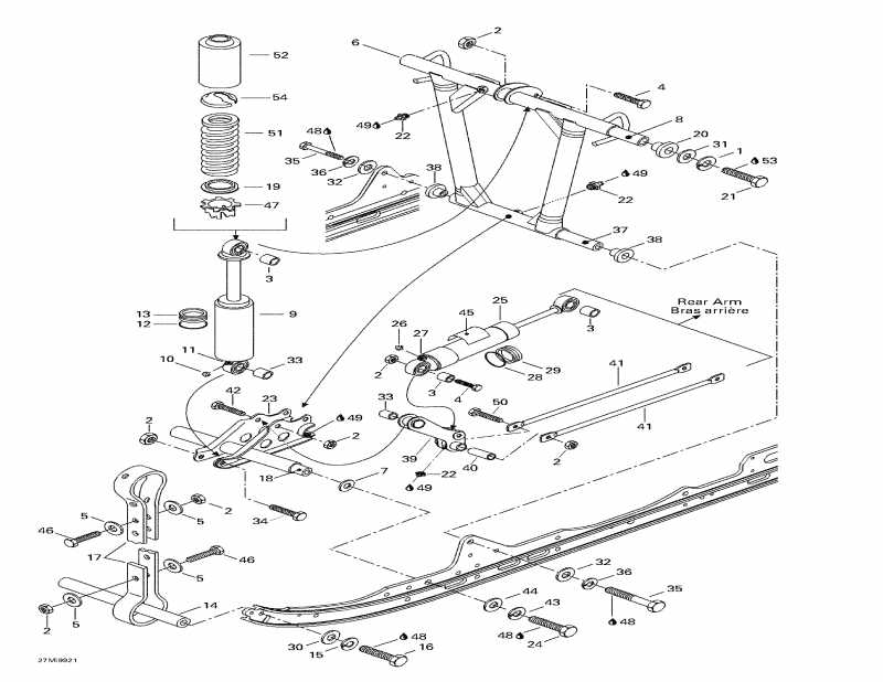 ������ MX Z 670 HO T.H., 1999 - Front Arm, Rear Suspension