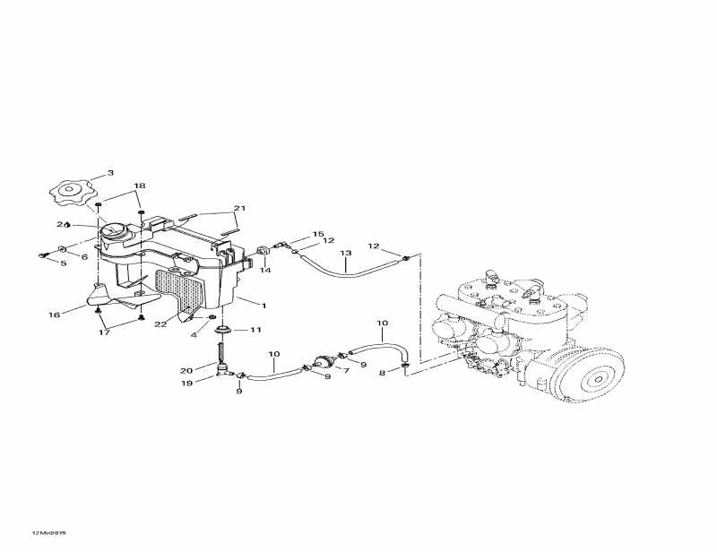Skidoo MX Z 700, 1999 ������ - Oil Tank
