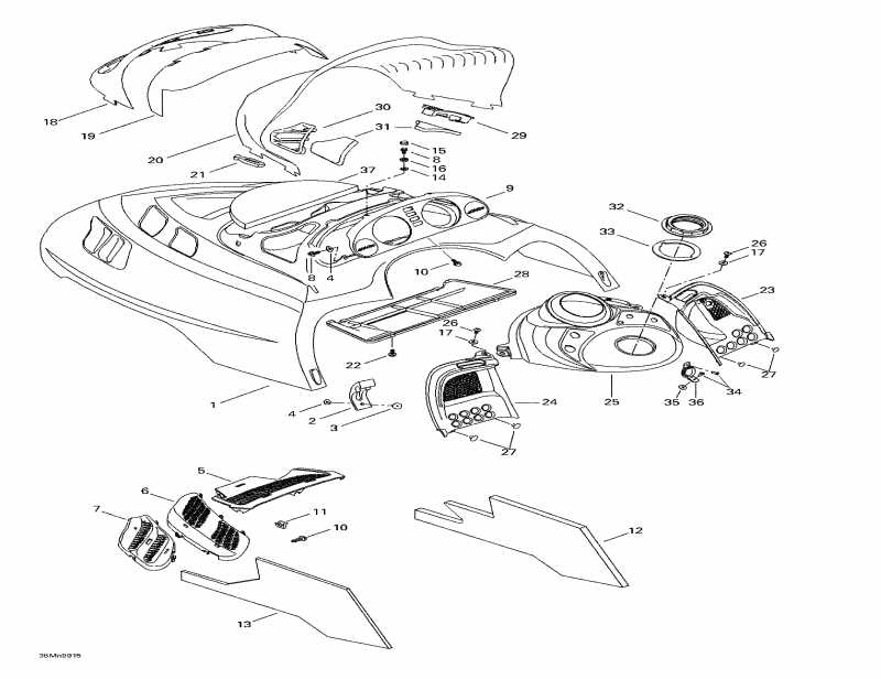 SKIDOO  MX Z 700, 1999 - Cab, Console