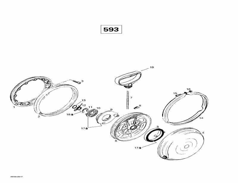 Skidoo ����������� MX Z X 400 LC, 1999 - Rewind Starter (593)