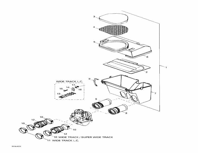  Ski Doo Skandic Super Wide Track, 1999  - Air Silencer