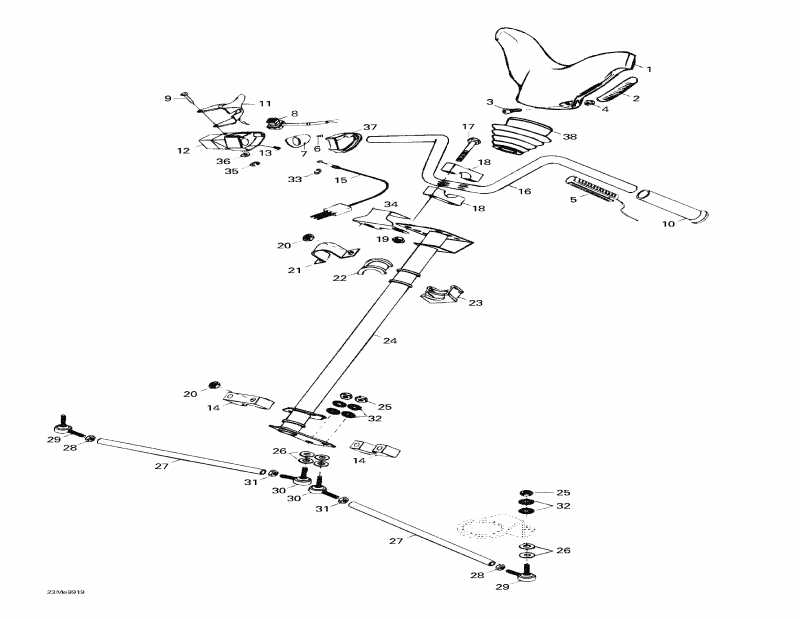   Skandic Wide Track, 1999 - Steering System