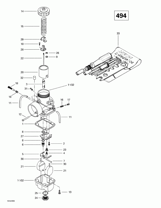 Skidoo Summit 500/X 670, 1999 - s (494)
