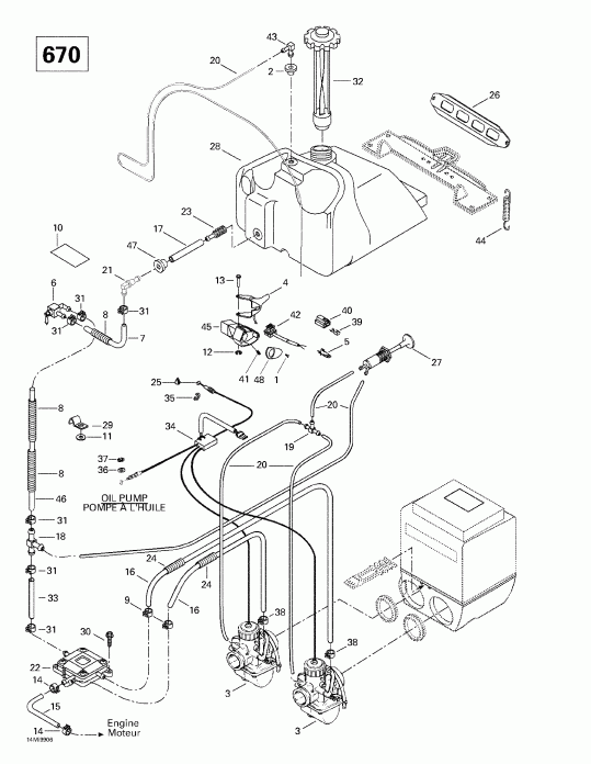  BRP  Summit 500/X 670, 1999 - Fuel System (670)