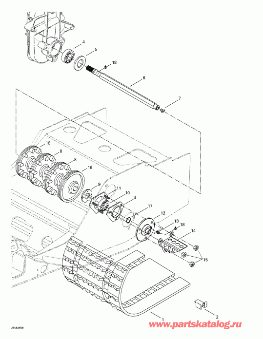 �������� SkiDoo ������ Summit 500/X 670, 1999 - Drive Axle � Track