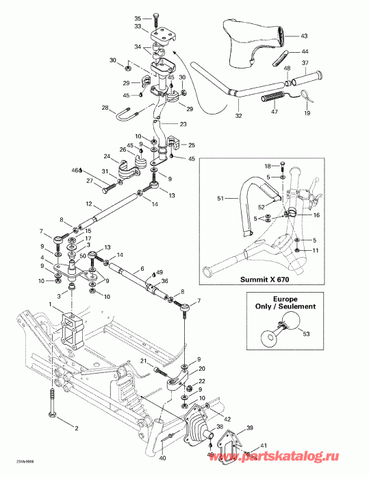 �������� Skidoo ������ Summit 500/X 670, 1999 - Steering System