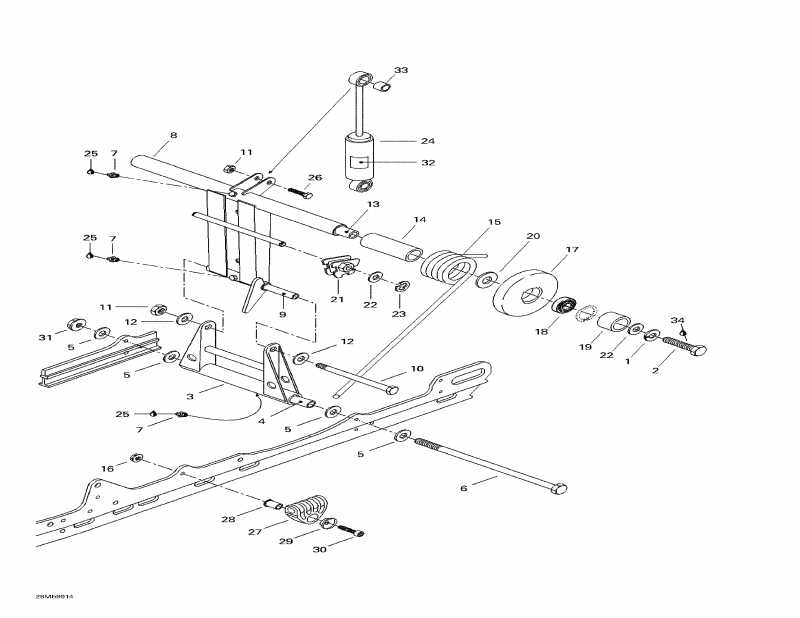  BRP Touring LE, 1999  - Rear Arm, Rear Suspension