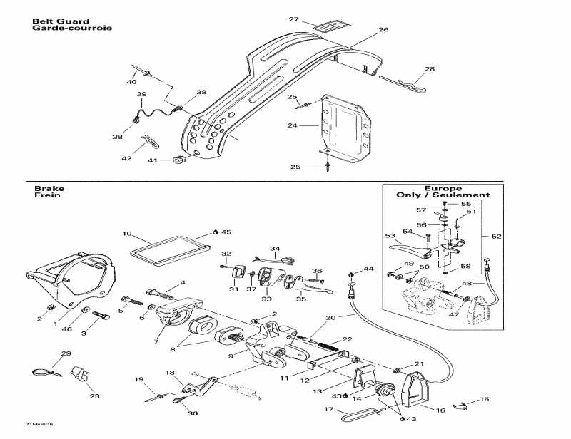  Ski-doo  Tundra, 1999 - Brake And Belt Guard