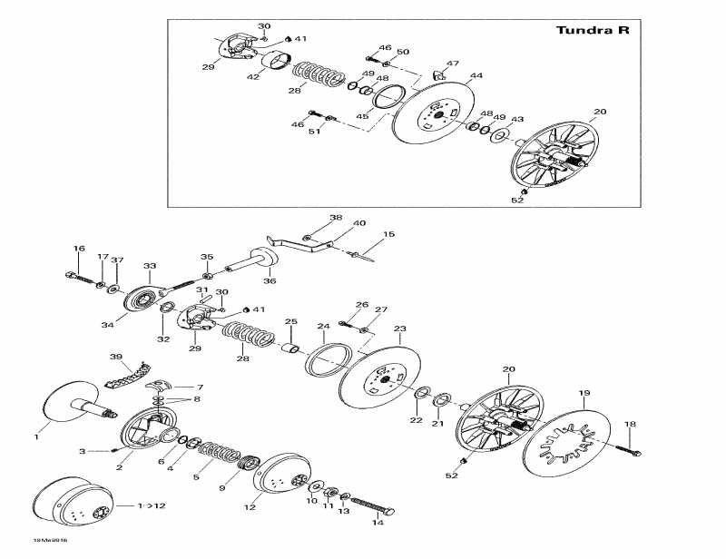snowmobile SKIDOO - Pulleys
