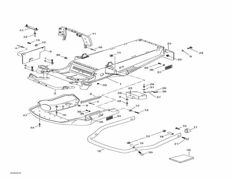 snowmobile ski-doo Tundra R, 1999 - Frame And Body 2