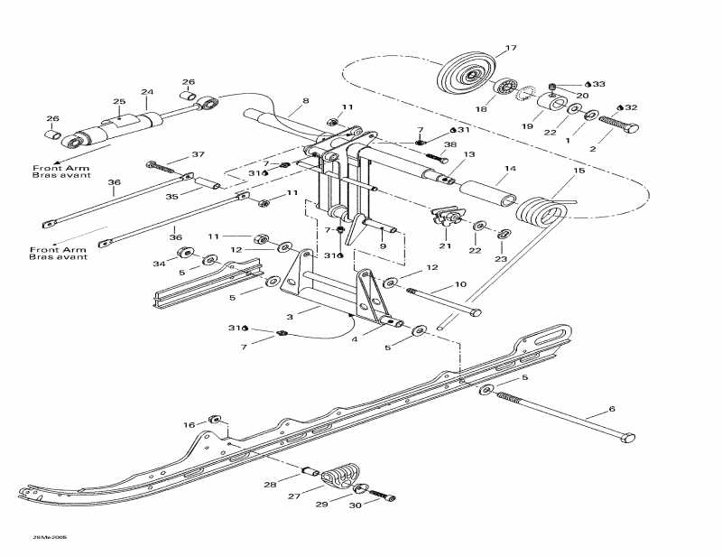 snowmobile Ski Doo Formula 500 LC, 2000  - Rear 
