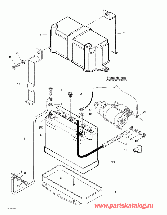  Formula Deluxe 380/500, 2000 - Battery