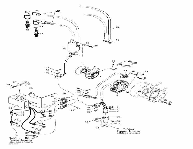 �������� Skidoo Formula Deluxe 500 LC, 2000 - Magneto 12v 220w