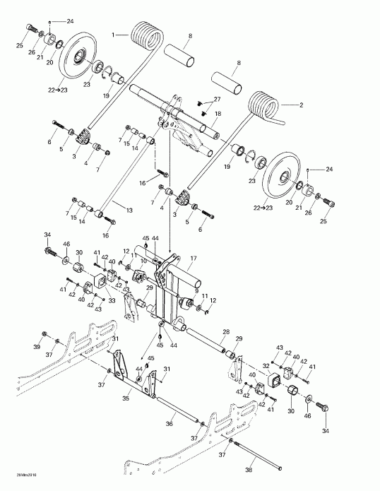 �������� SkiDoo Formula Deluxe 600/700, 2000 - Rear �����