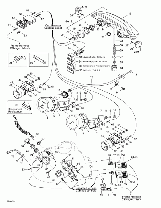  Ski Doo  Formula Deluxe 600/700, 2000 - Electrical System